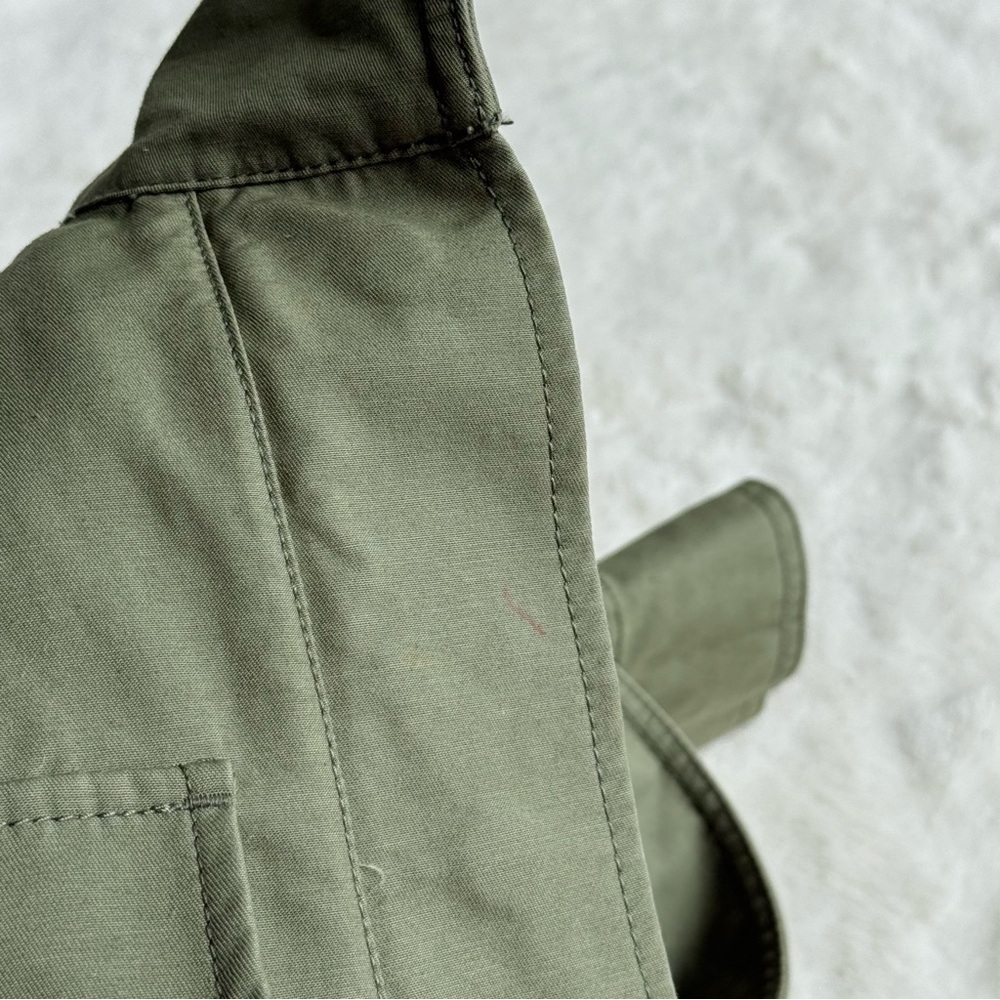 Everlane The Modern Utility Long Sleeve Zip Green Jacket S - Picture 13 of 14